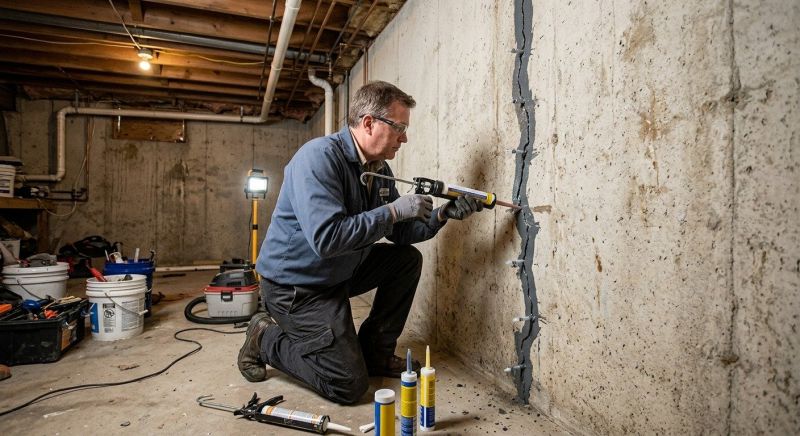 Basement Crack Repair in Lenawee County, MI