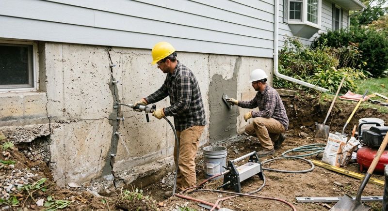 Basement Foundation Repair in Blissfield, MI