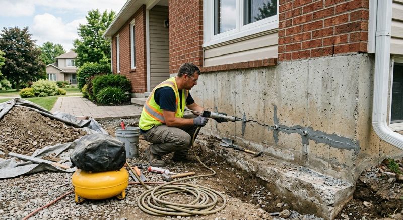 Basement Foundation Repair in Brooklyn, MI