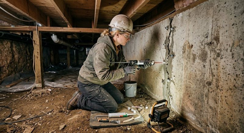 Basement Foundation Repair in Lenawee County, MI