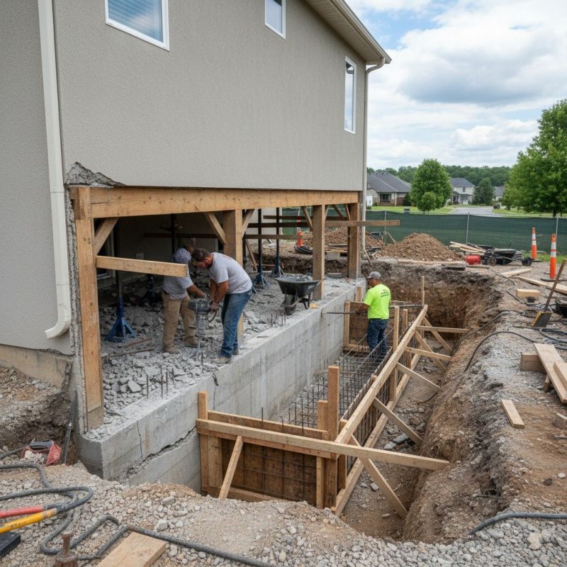 Building Foundation Repair in Brooklyn, MI