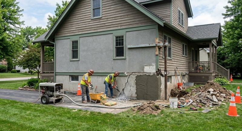 Building Foundation Repair in Brooklyn, MI