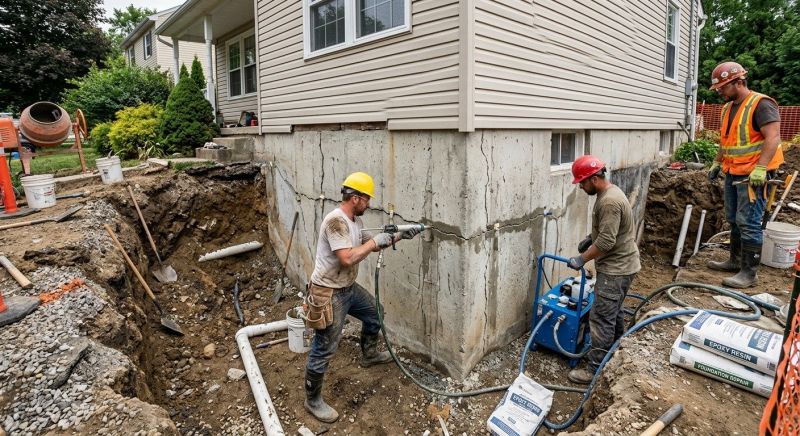 Concrete Foundation Repair in Clinton, MI