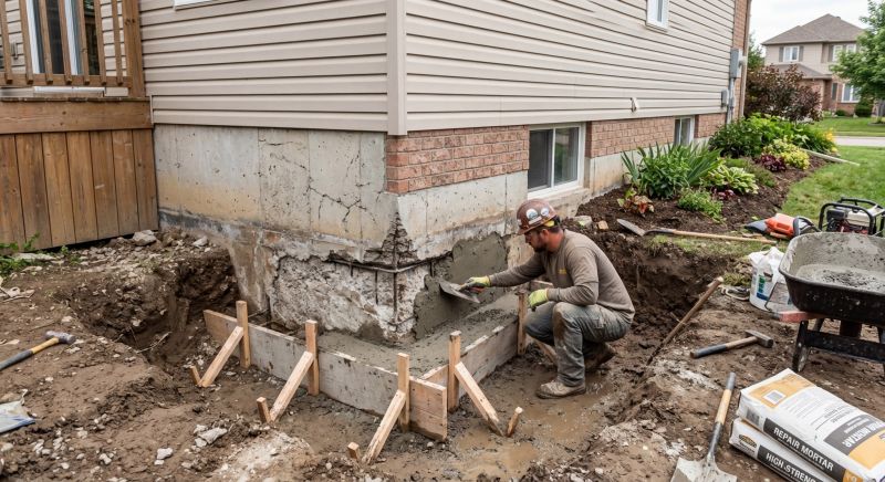 Concrete Foundation Repair in Lambertville, MI