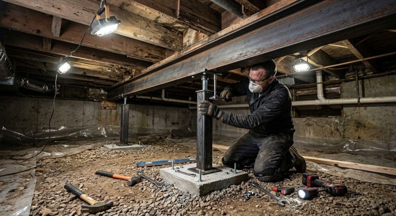 Crawlspace Structural Repair in Lenawee County, MI