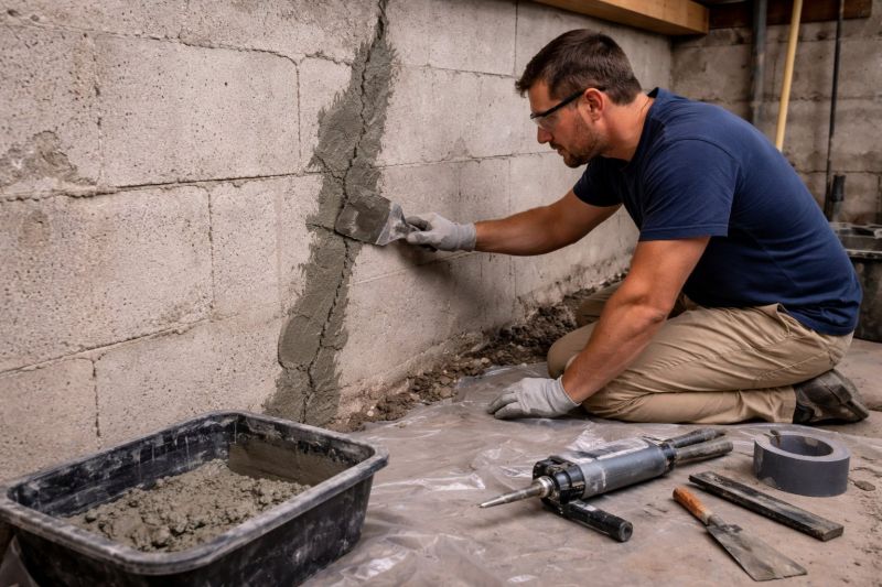 Foundation Crack Repair in Swanton, OH