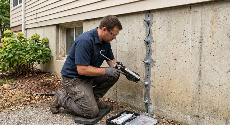 Foundation Crack Sealing in Lenawee County, MI