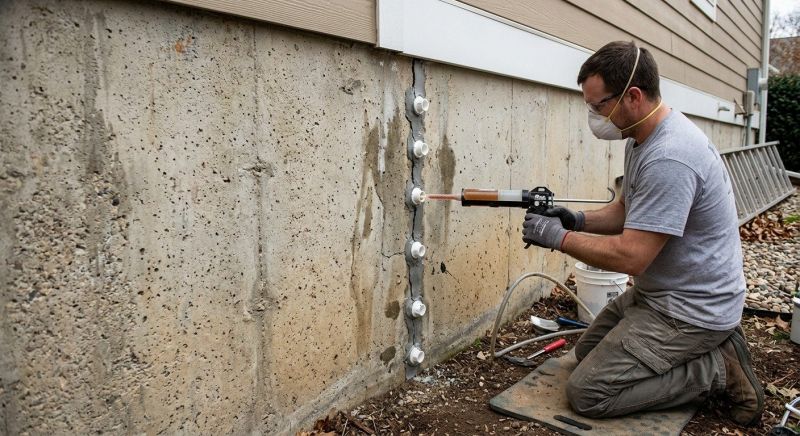 Foundation Crack Sealing in Lenawee County, MI