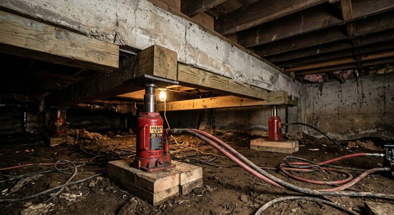 Foundation Jacking in Adrian, MI