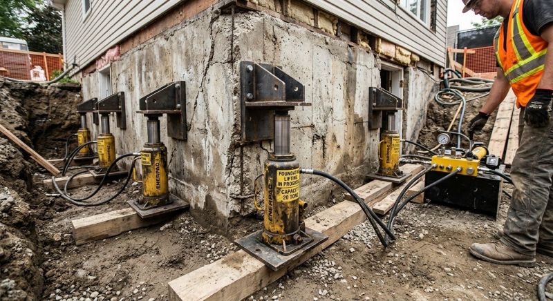 Foundation Jacking in Blissfield, MI