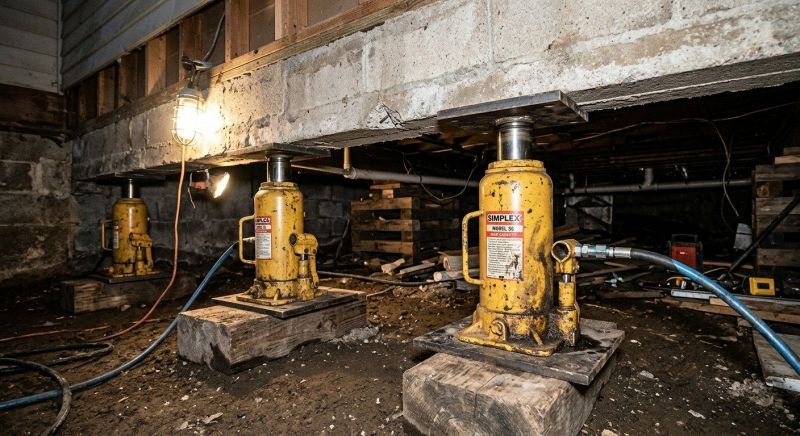 Foundation Jacking in Blissfield, MI