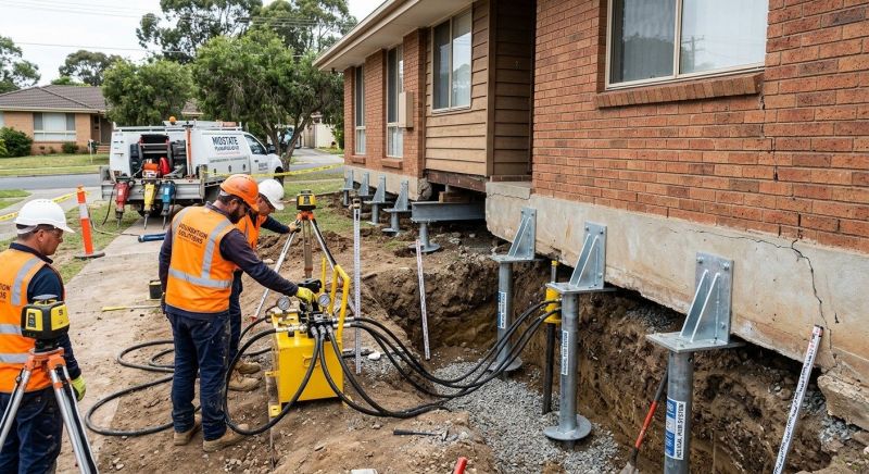 Foundation Jacking in Lambertville, MI