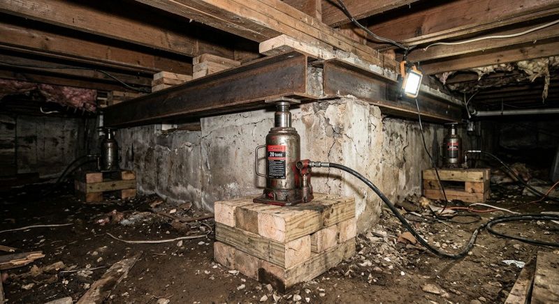 Foundation Jacking in Milan, MI