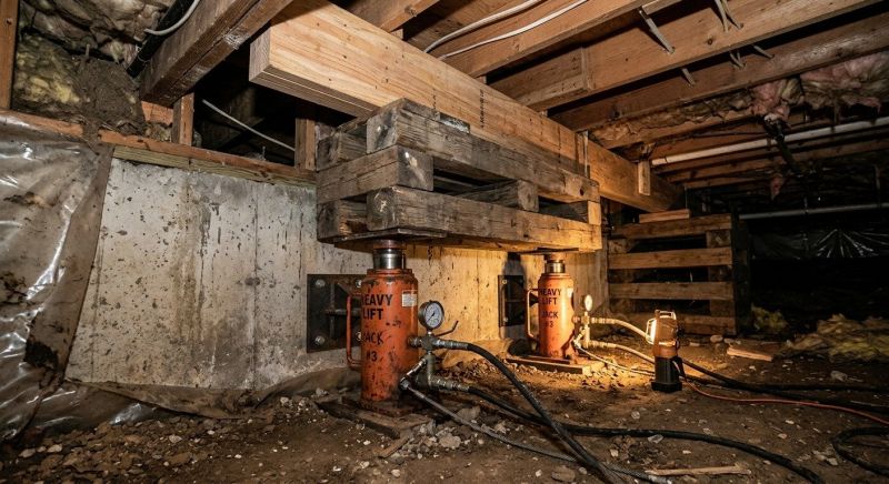 Foundation Jacking in Morenci, MI
