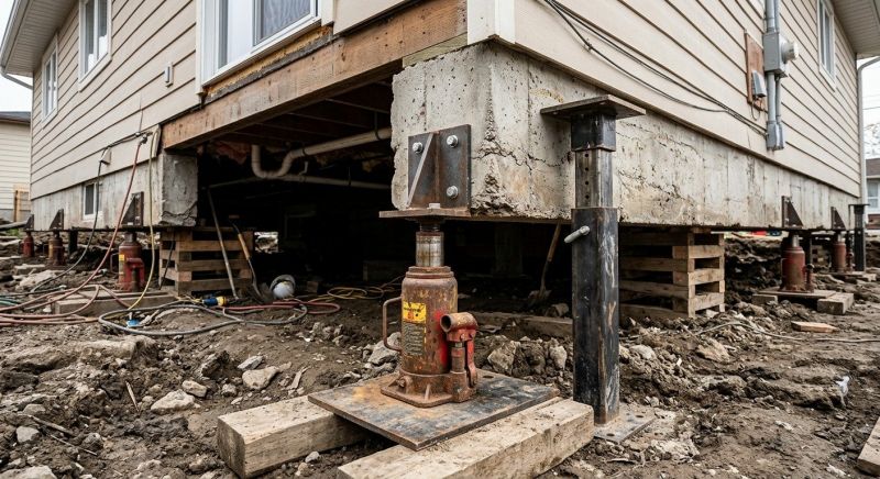 Foundation Lifting in Milan, MI