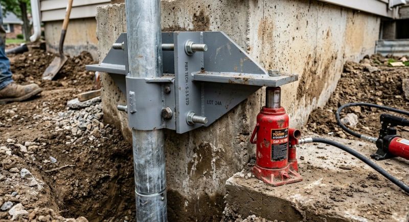 Foundation Pier Leveling in Lenawee County, MI
