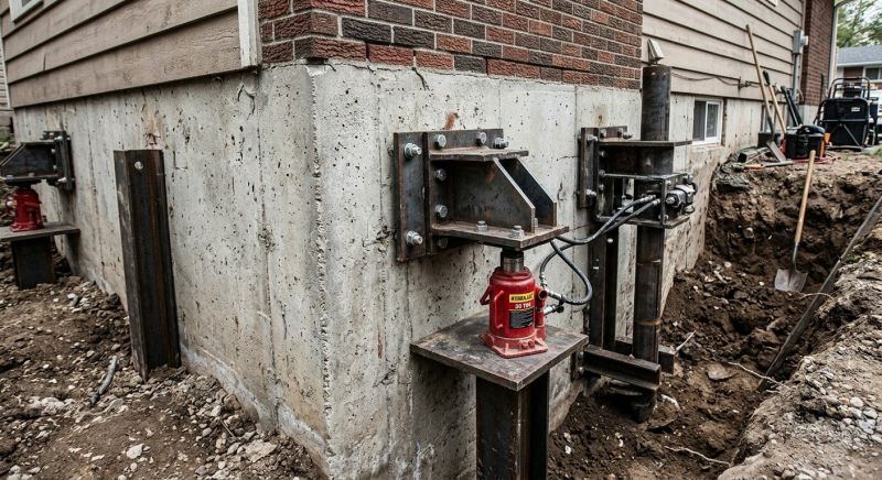Foundation Pier Leveling in Lenawee County, MI