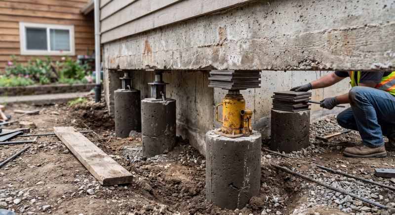 Foundation Pier Leveling in Lenawee County, MI