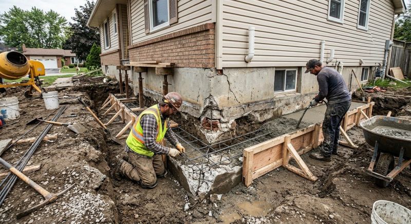 Foundation Repair in Tecumseh, MI