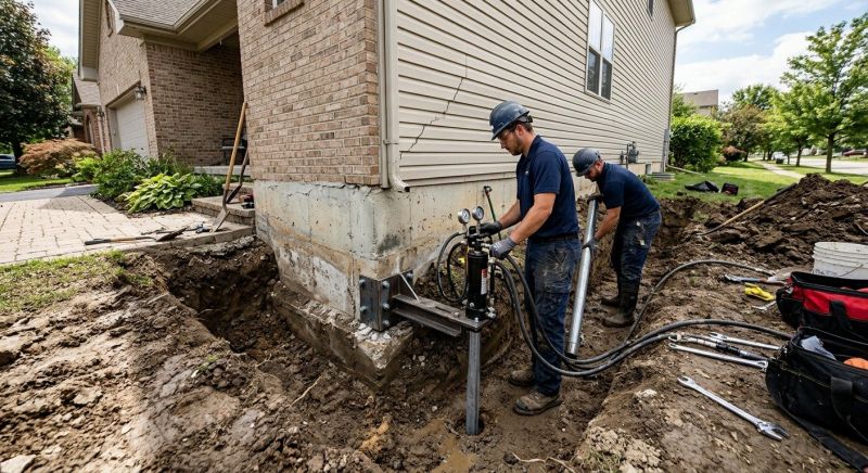 Foundation Settlement Repair in Lenawee County, MI