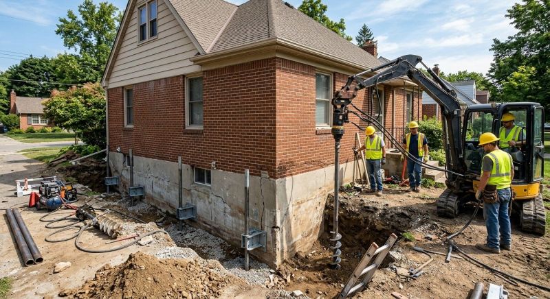 Foundation Stabilizing in Lambertville, MI