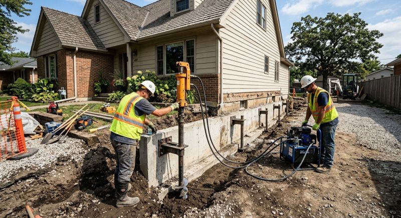 Foundation Stabilizing in Lenawee County, MI
