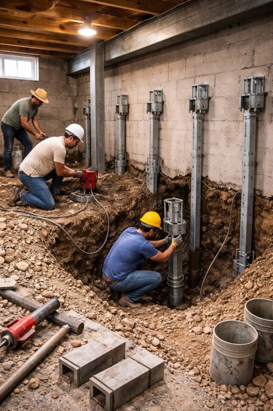 Foundation Underpinning in Lenawee County, MI