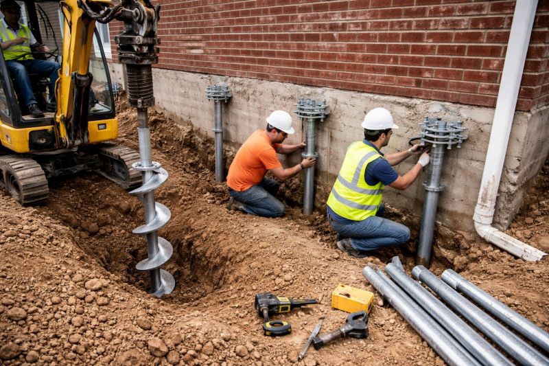 Helical Piers Installation in Lenawee County, MI