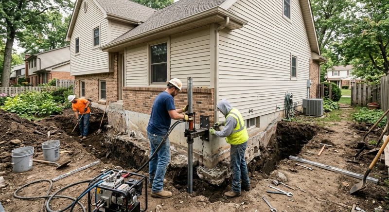 Home Foundation Repair in Brooklyn, MI