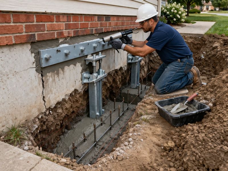 Home Foundation Repair in Clinton, MI