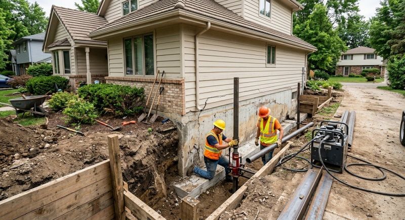 Home Foundation Repair in Dundee, MI