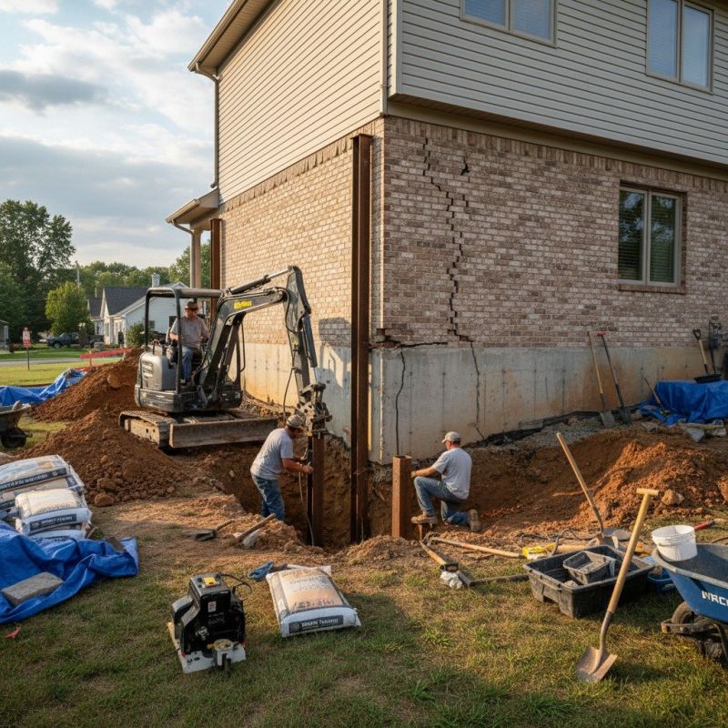 Home Foundation Repair in Saline, MI