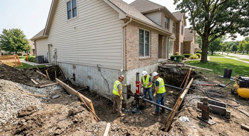House Foundation Repair in Clinton, MI
