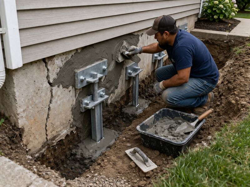 House Foundation Repair in Swanton, OH