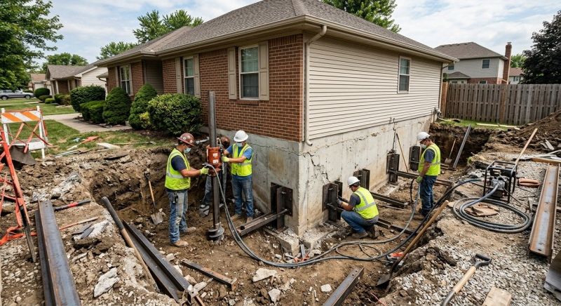 House Foundation Repair in Sylvania, OH