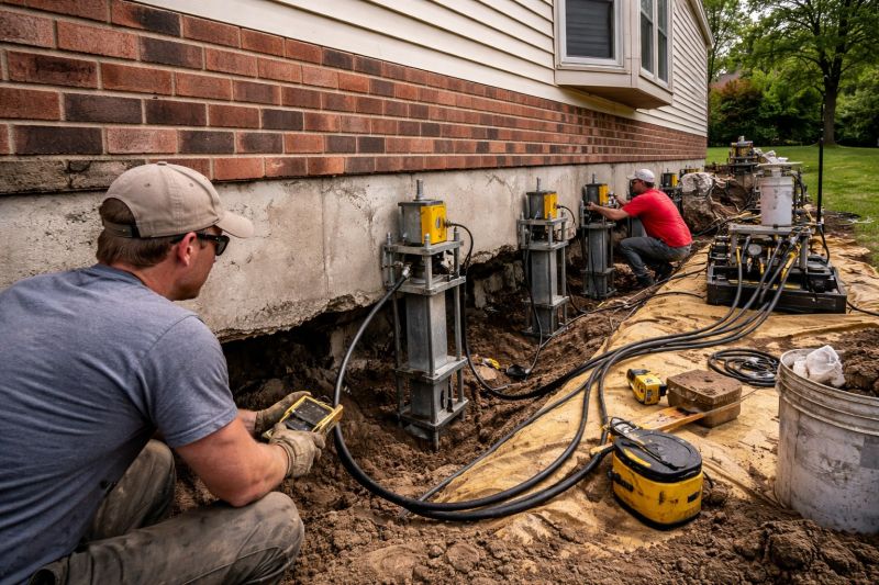 Settling Foundation Service in Clinton, MI