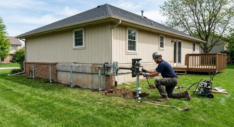 Settling Foundation Service in Saline, MI
